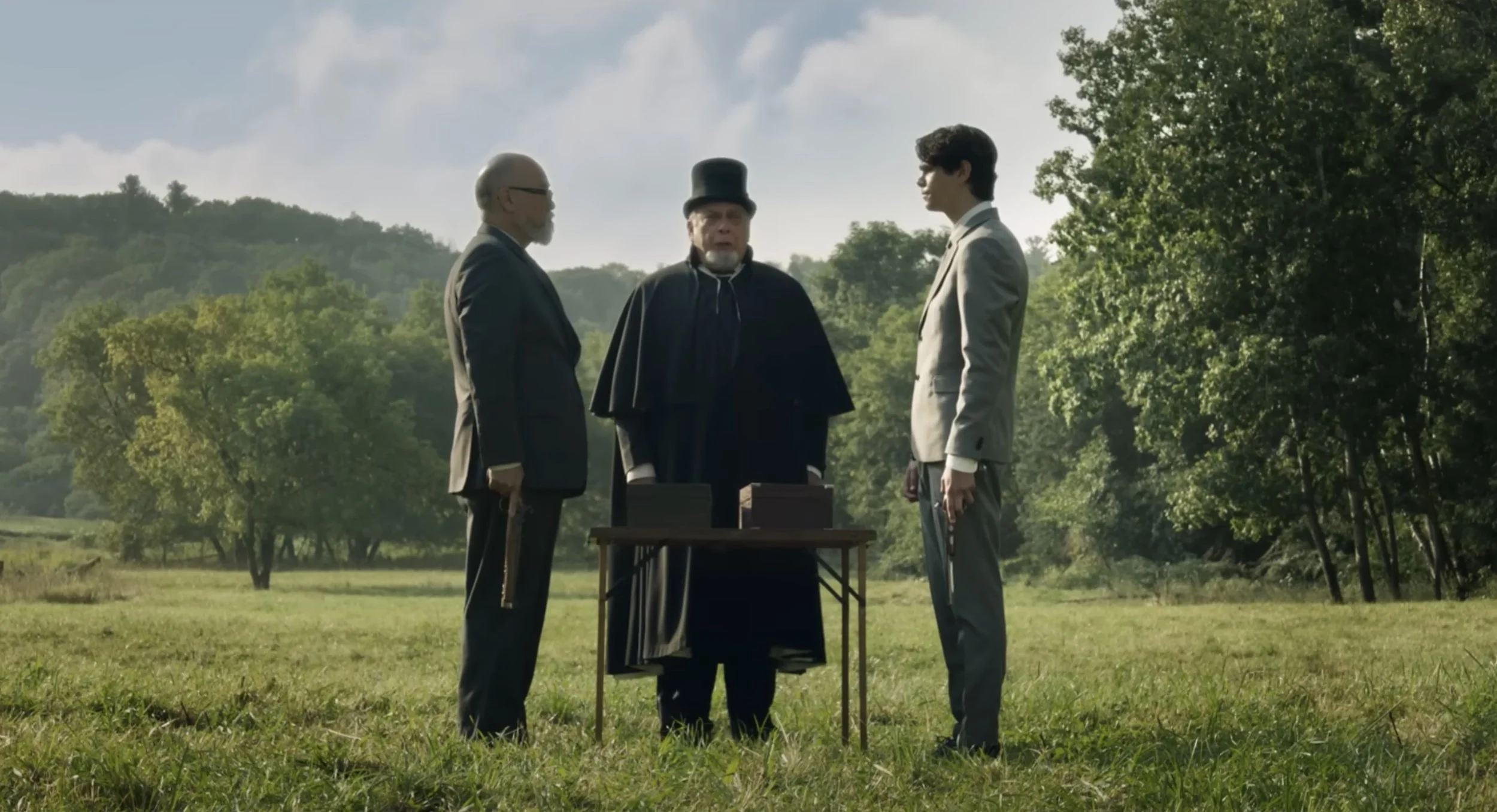 The second is a strong short film that explores honor and pride in a modern duel